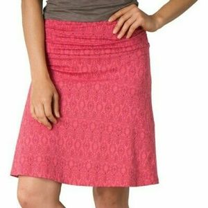 Women's Toad & Co Pink Chaka Skirt Size L
